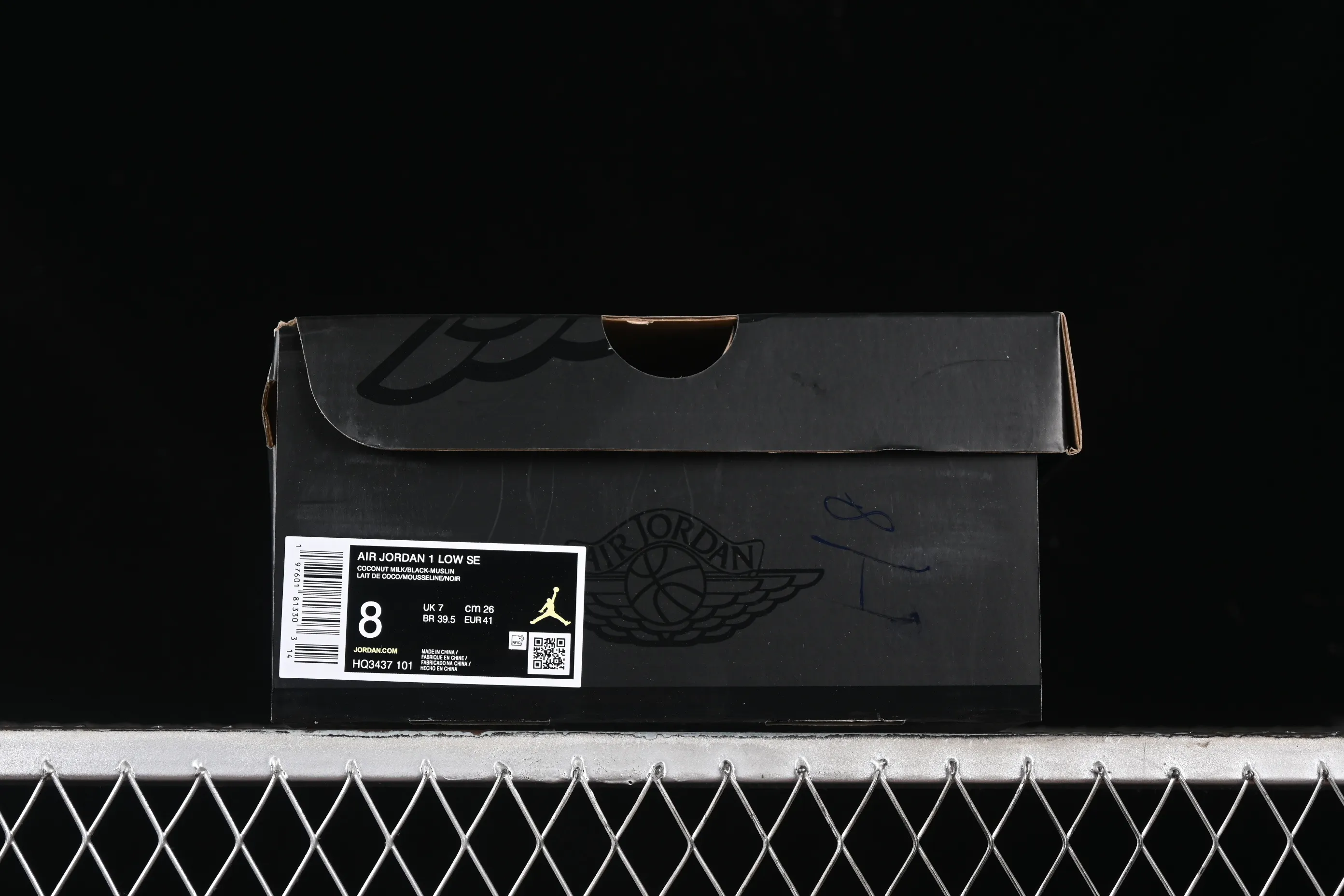 All categories Air Jordan Jordan series basketball shoes Air Jordan 1 Low G version pure original Air Jordan 1 Low "Coconut Milk Black" AJ1 Joe 1 island style low-top cultural basketball shoes HQ3437-101